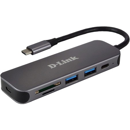 D-Link 5-in-1 USB-C Hub with Card